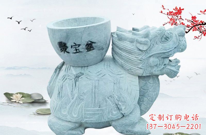 开封大理石招财龙雕塑
