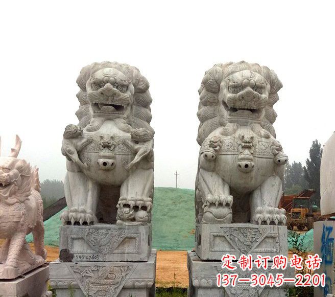 开封大理石镇宅狮子雕塑