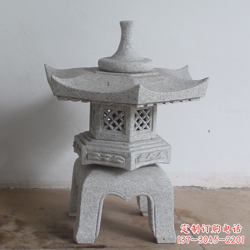 开封大理石中式石灯