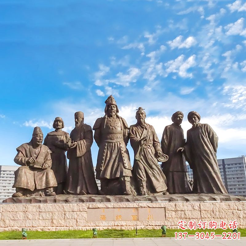 开封成吉思汗雕塑,赞颂大蒙古国建国者
