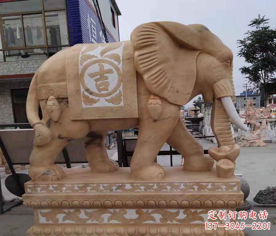 开封大象镂空石雕
