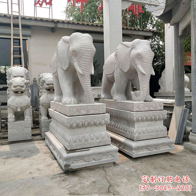 开封大象石材喷水雕塑