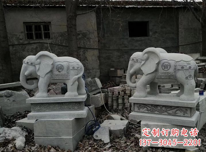 开封大象石雕摆件