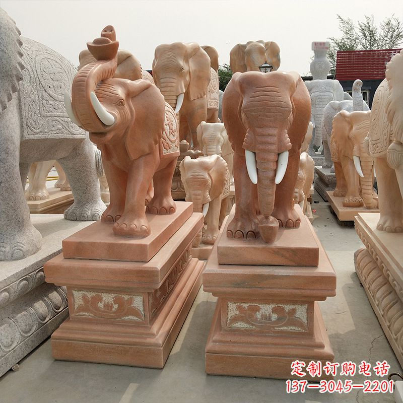 开封大象水缸石雕塑