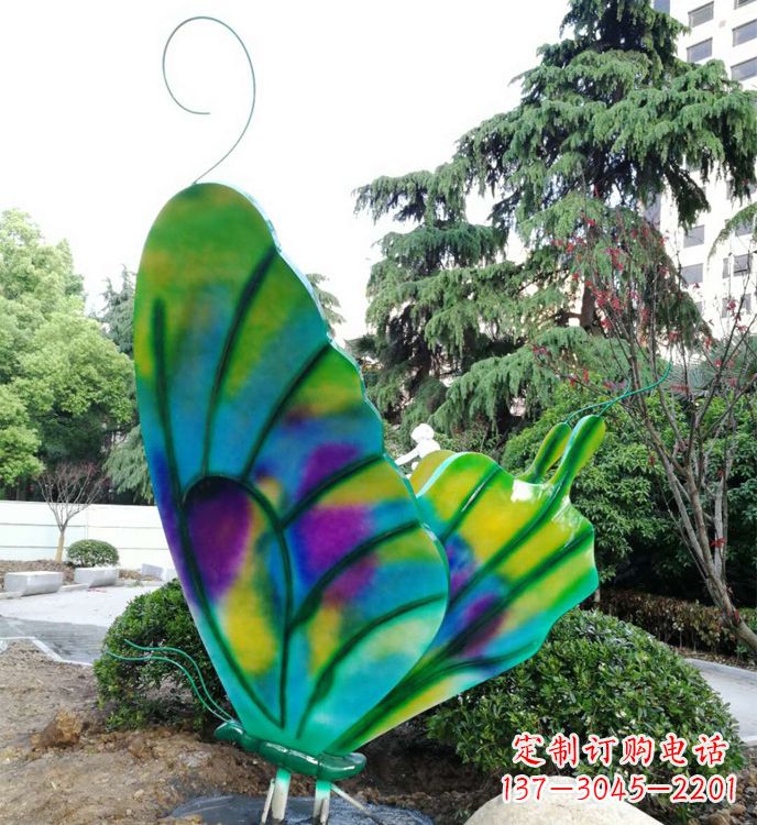 开封不锈钢蝴蝶雕塑,装点城市广场