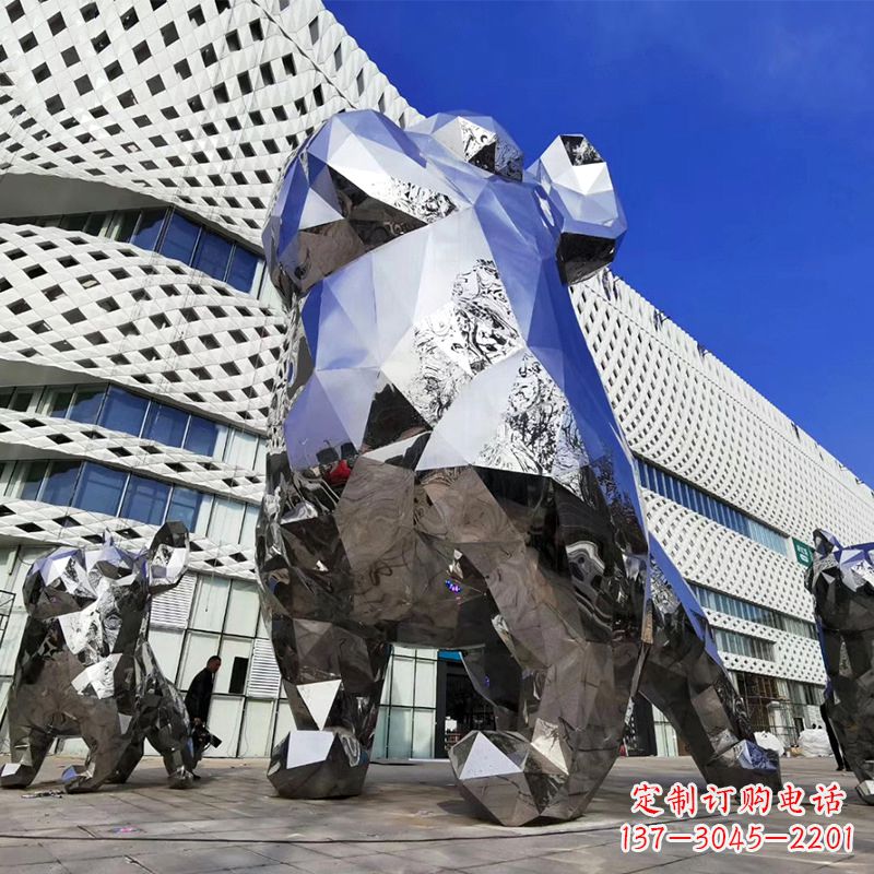 开封优雅可爱的面部狗雕塑