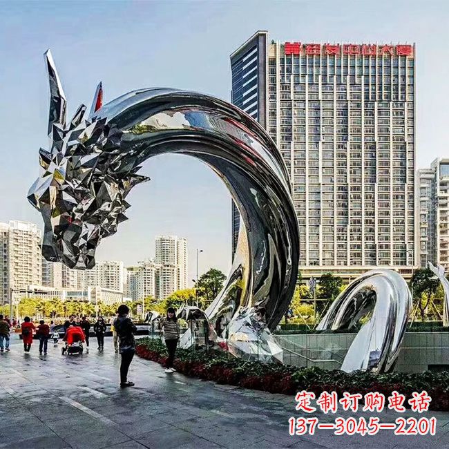 开封不锈钢创意动物雕塑