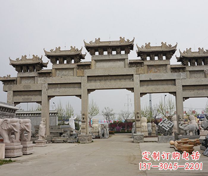 开封精美牌坊石雕定制