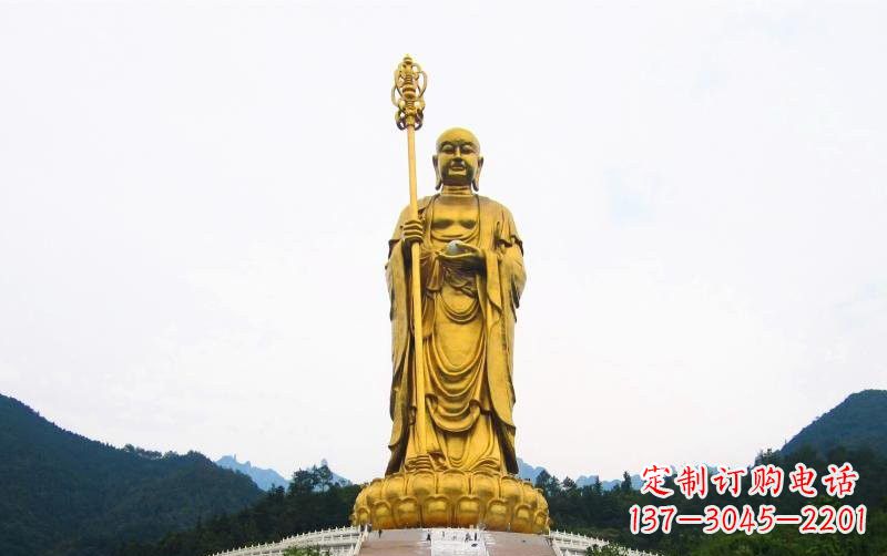 开封高端定制大型地藏菩萨铜雕