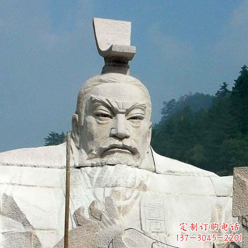 开封汉武帝刘彻石雕塑