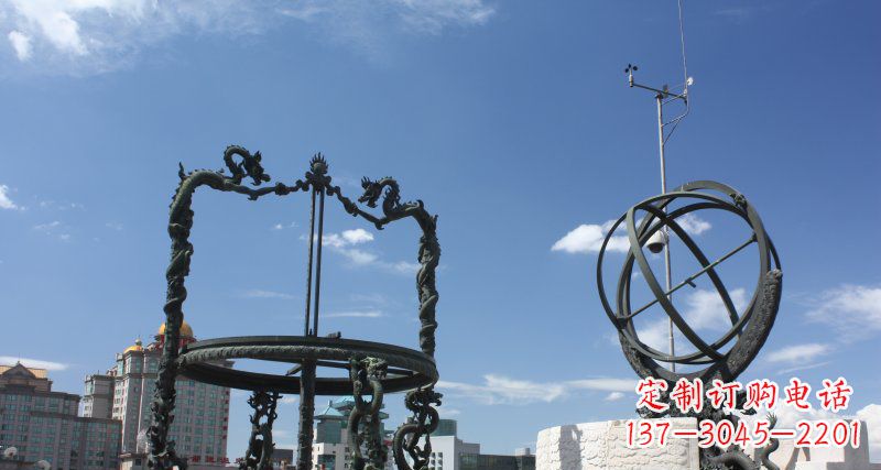 开封中领雕塑浑天仪雕塑 铜雕景观构筑