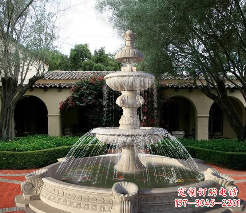 开封绚丽的喷泉石雕塑