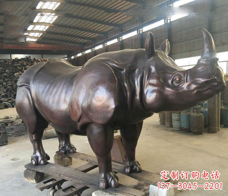 开封精致大型牛铜雕塑