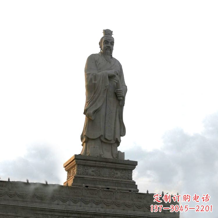 开封精美纯手工孟子雕塑,传承历史文化