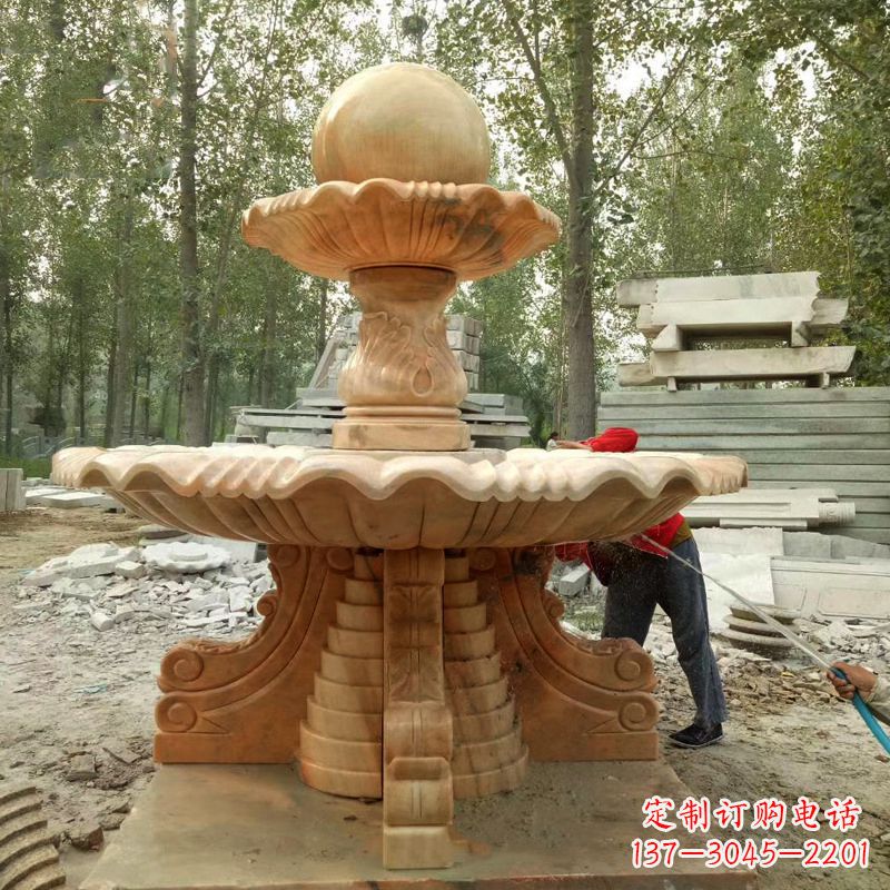 开封巨型石喷泉雕塑