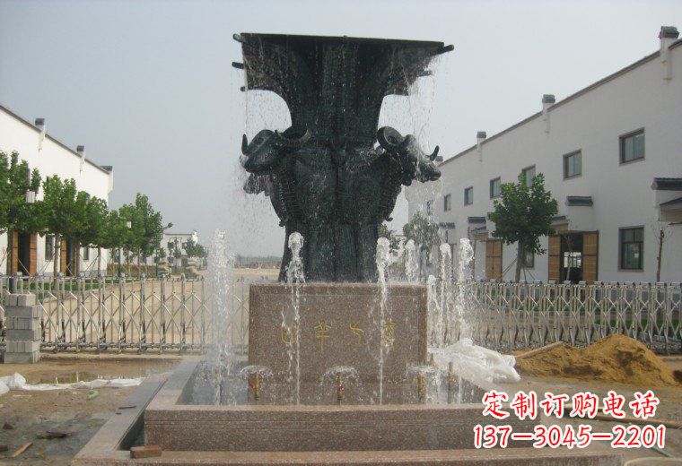 开封精美铜制喷泉雕塑