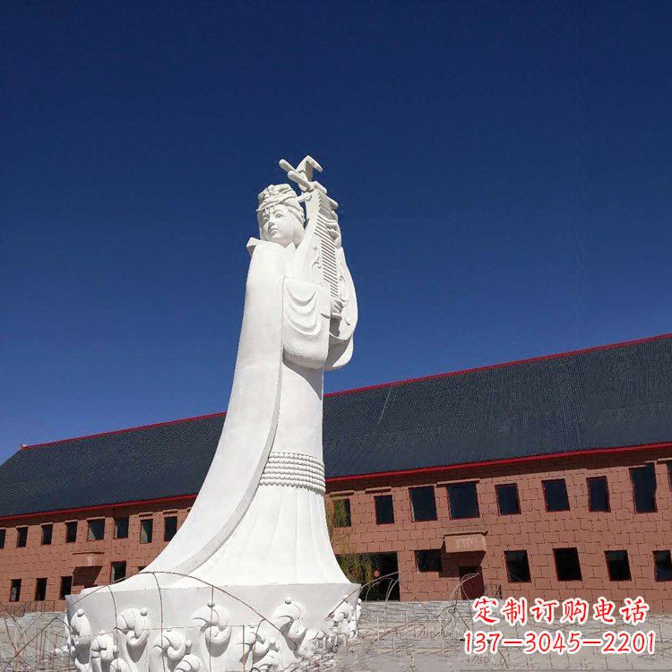 开封中国古代四大美女之王昭君出塞石雕塑