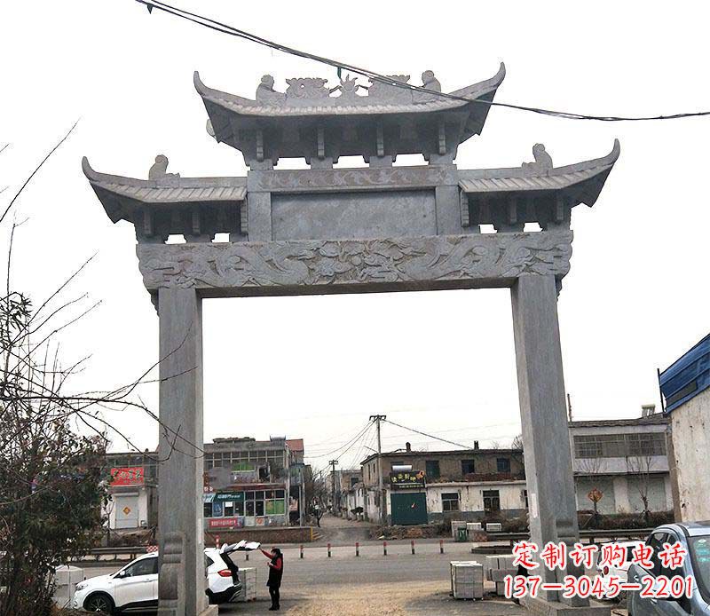 开封精美大理石牌坊石雕