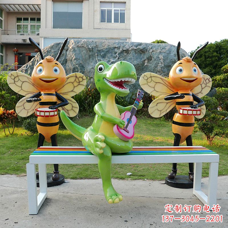 开封吉他恐龙雕塑