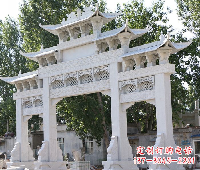 开封道路牌坊石雕定制