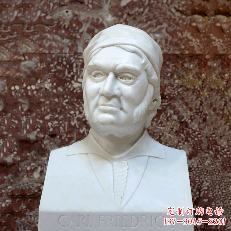 开封德国著名数学家高斯汉白玉石雕塑