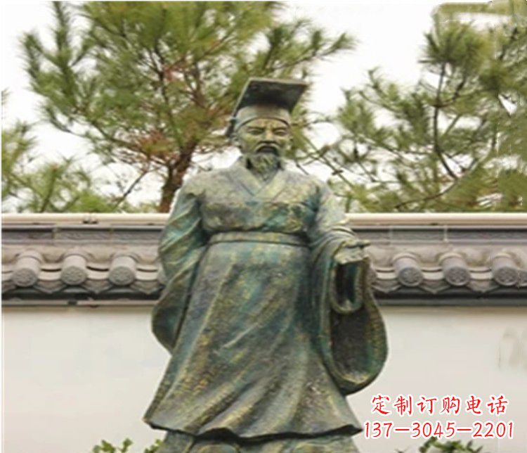 开封青铜雕刻汉武帝铜雕