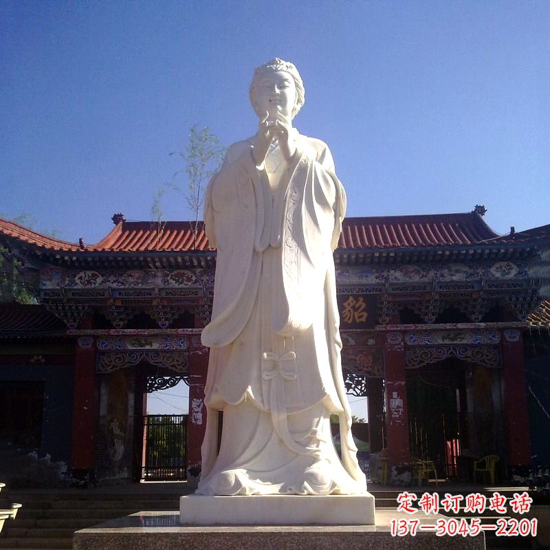 开封以貂蝉为灵感的汉白玉石雕像