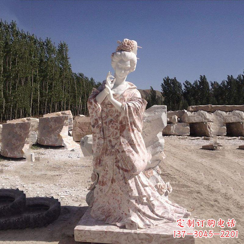 开封传统艺术精美貂蝉石雕塑