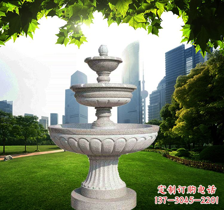 开封跌水盆石喷泉雕塑