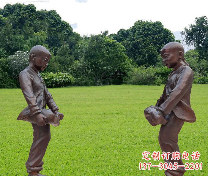 开封中领雕塑精致的儿童铜雕雕塑