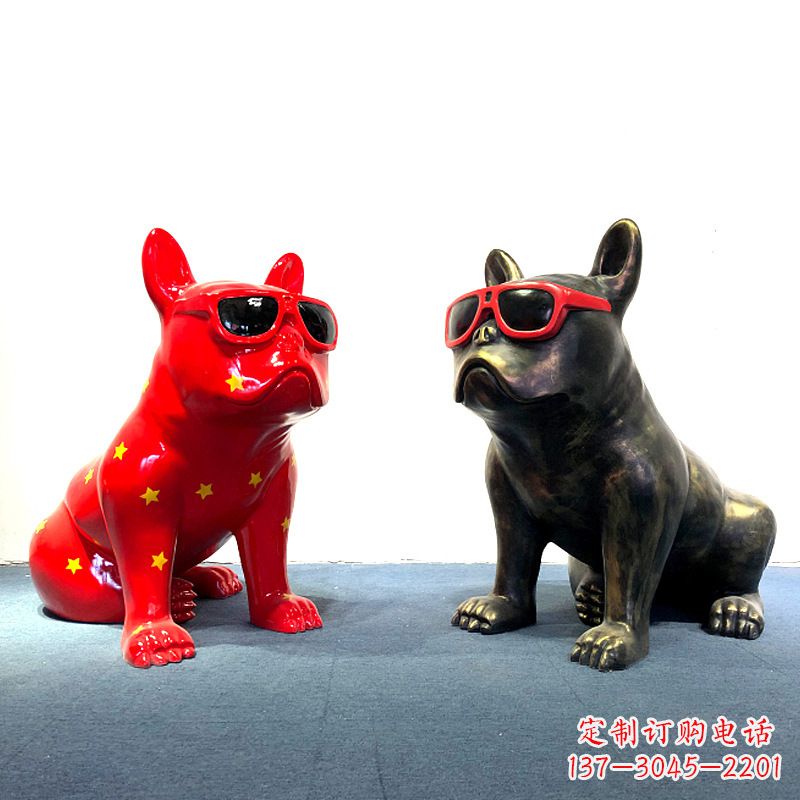 开封斗牛犬雕塑摆件