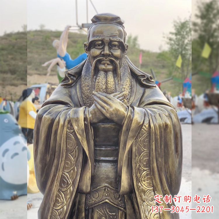 开封中领雕塑贵族——伟大的孔子雕塑