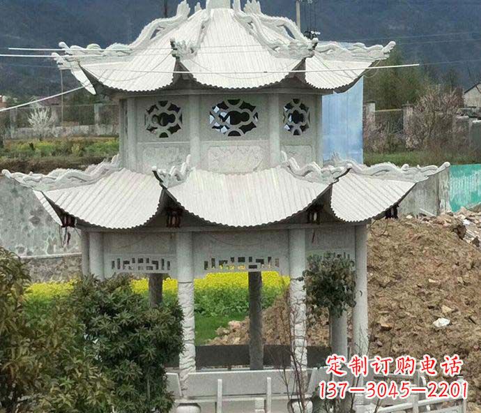 开封古典凉亭石雕