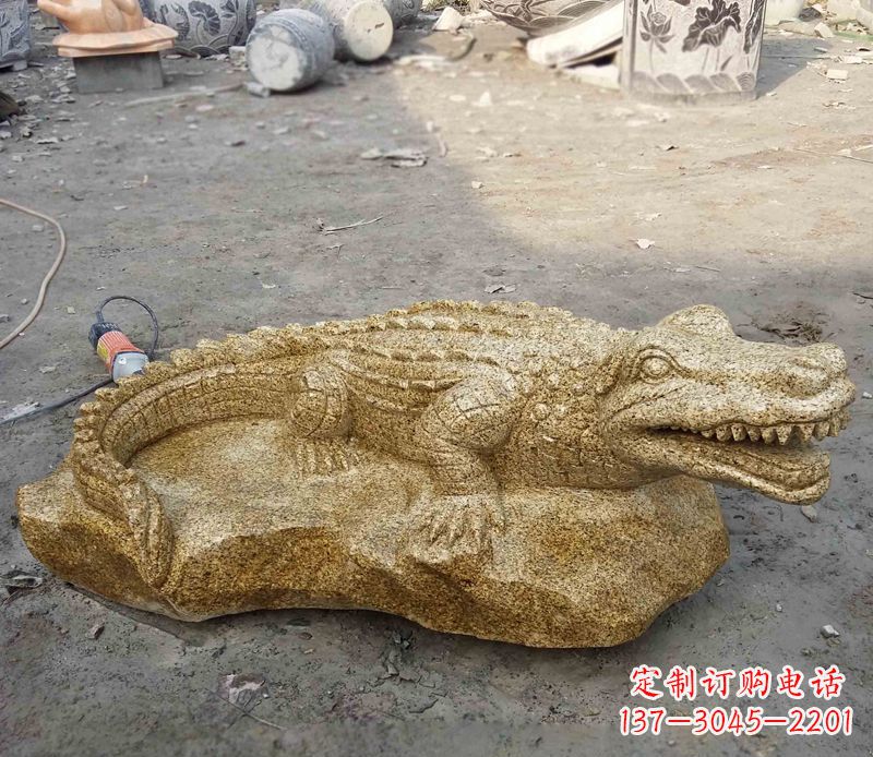开封精致石刻动物雕塑