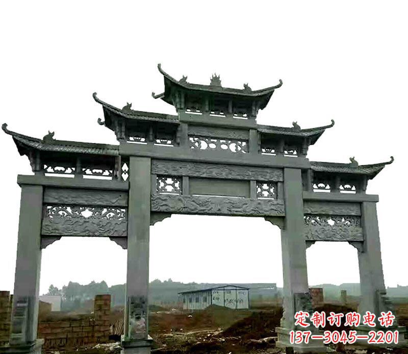 开封仿古道路牌坊石雕