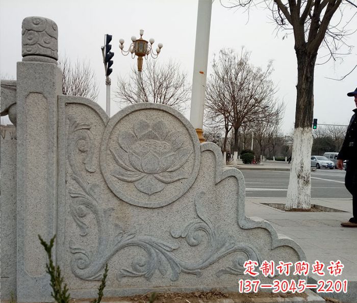 开封仿古护城河石栏板雕塑