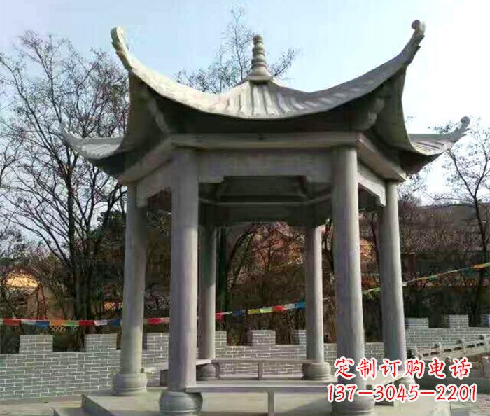 开封仿古六角凉亭石雕