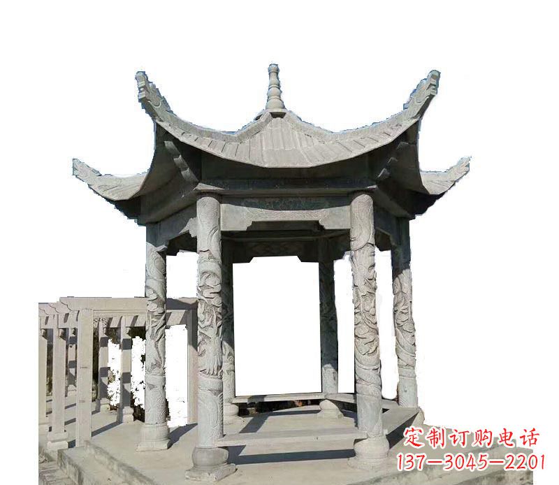 开封传统风格凉亭石雕