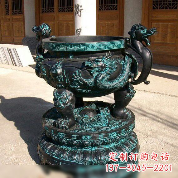 开封传统工艺青铜龙雕塑