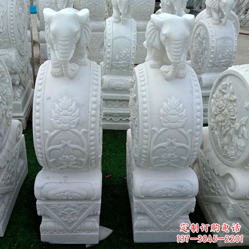 开封仿古门墩石雕 抱鼓石仿古雕刻