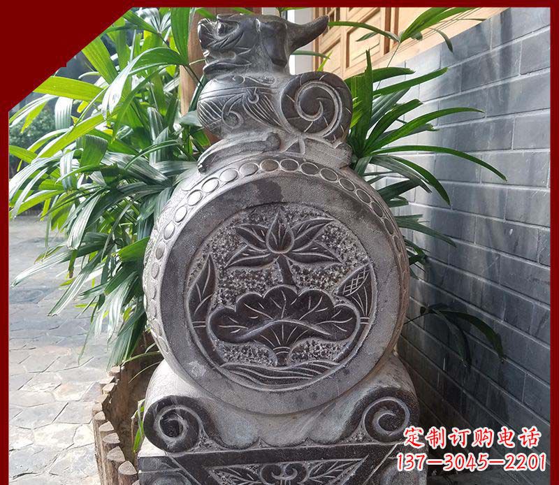 开封精致仿古门墩雕塑