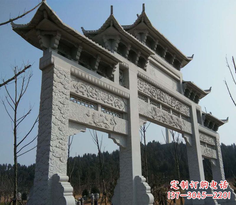 开封仿古牌坊石雕定制