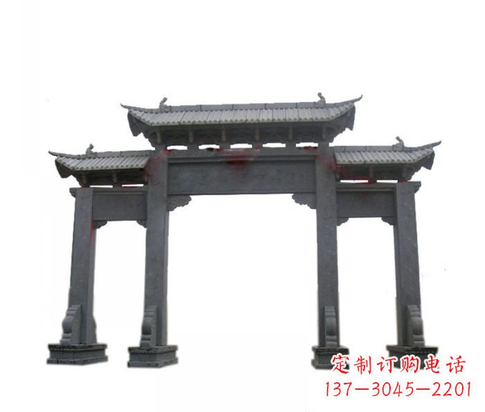 开封精美仿古牌坊石雕