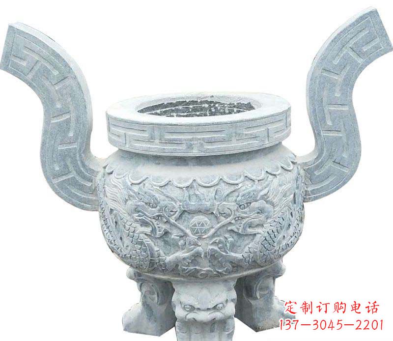 开封精美仿古香炉石雕