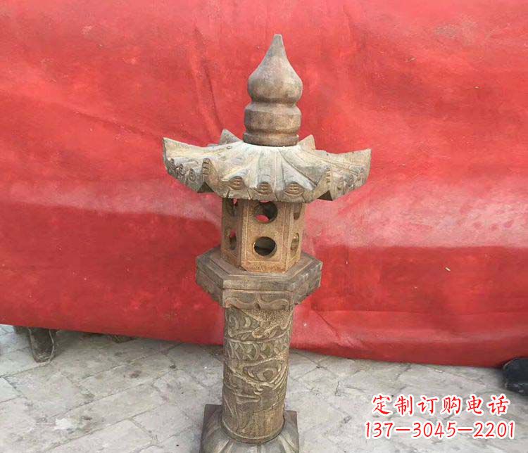 开封仿古石灯公园石雕 (2)
