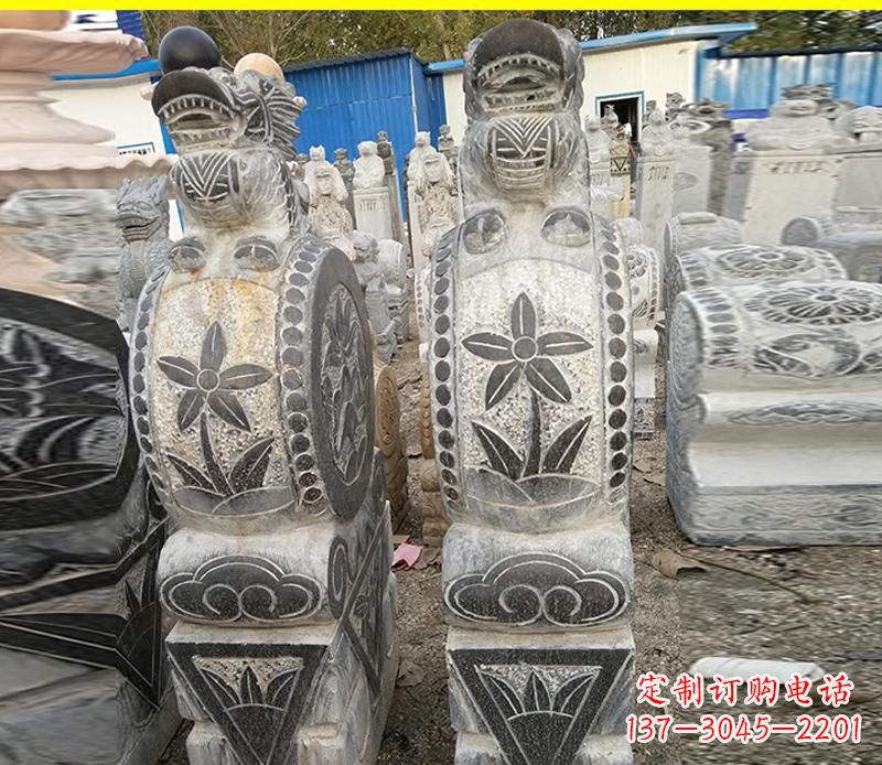 开封仿古石门墩雕塑,传承历史文化