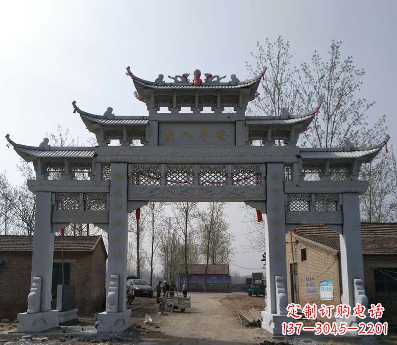 开封仿古石牌坊石雕