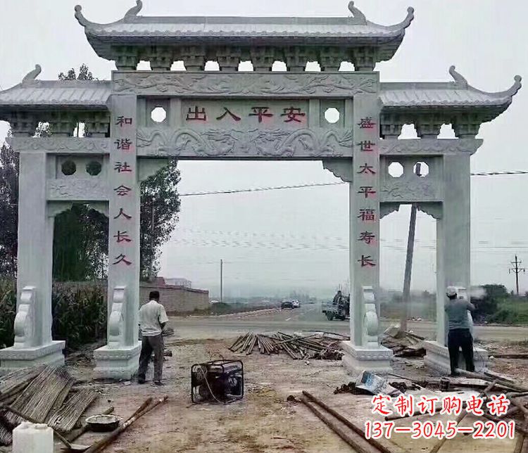 开封仿古石牌坊石雕