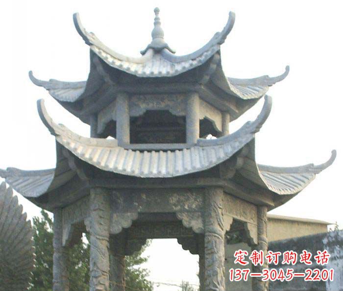开封仿古双层石雕凉亭