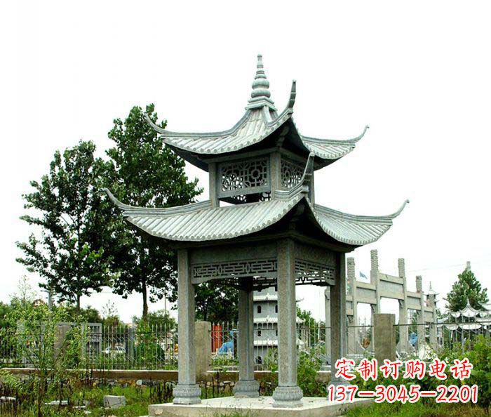 开封仿古双层石雕凉亭